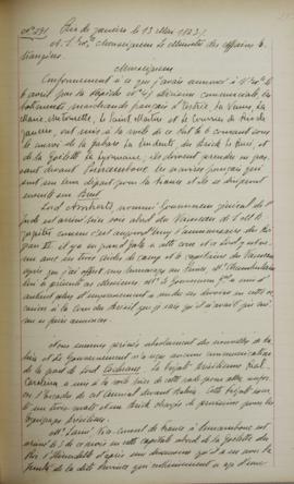 Despacho de 13 de maio de 1823, de Jean-Baptiste Maler (s.d.-s.d.), cônsul-geral da França no Bra...