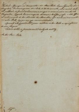 Minuta de correspondência encaminhada a Steen Andersen Bille (1751-1833), cônsul Geral e Encarreg...
