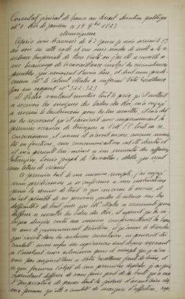 Despacho de 19 de novembro de 1823, de Jacques-Marie Aymard (s.d.-1837), Conde de Gestas, ao mini...