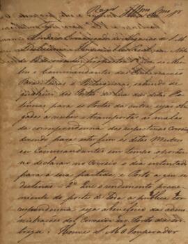 Minuta de aviso sem indicação de autoria, dirigido a Manuel Jacinto Nogueira da Gama (1765-1847),...