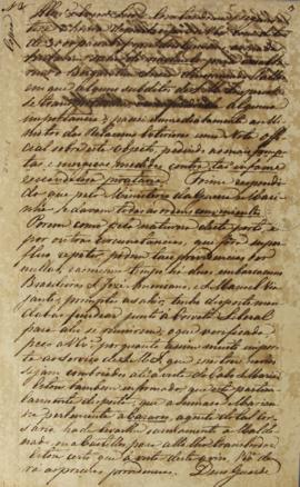 Carta de Antônio José Falcão da Frota (1780-1848) para Rodrigo José Ferreira Lobo (1768-1843) de ...