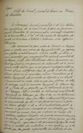 Despacho de 24 de julho de 1823, de Jean-Baptiste Maler (s.d.-s.d.), cônsul-geral da França no Br...