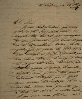 Carta original, sem indicação de autoria, enviada a Sir Charles Stuart (1779-1845), Barão de Roth...