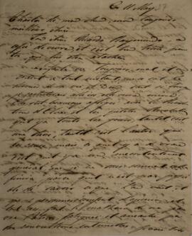 Carta original, sem indicação de autoria, enviada a Sir Charles Stuart (1779-1845), Barão de Roth...