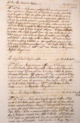 Cópia de Ofício enviado por Monsenhor Francisco Corrêa Vidigal (s.d.-1838) para Antônio da Silva ...
