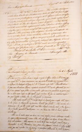 Cópia de ofício enviado por Francisco Muniz Tavares (1793-1876) para Antônio Telles da Silva (179...