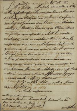 Circular enviada para Dom Frei Tomás Manuel de Noronha e Brito (1770-1847) e aos governadores dos...