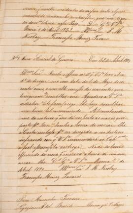 Cópia de ofício enviado por Francisco Muniz Tavares (1793-1876) , para José Matheus Nicolai (s.d....