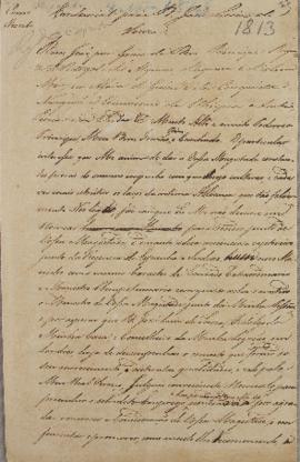 Minuta de Credencial de 8 de novembro de 1813 enviada por D. João VI (1767-1826) à Espanha nomean...