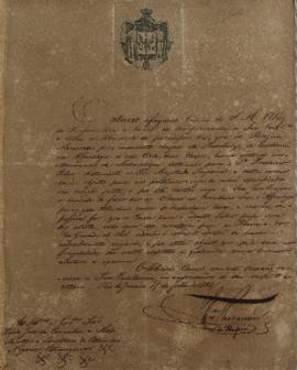 Despacho de 17 de julho de 1824, de Karl Wilhelm von Theremin, Cônsul-geral da Prússia no Brasil,...