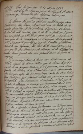 Despacho nº 174, de 12 de março de 1822, de Jean-Baptiste Maler (s.d.), Cônsul-geral da França no...