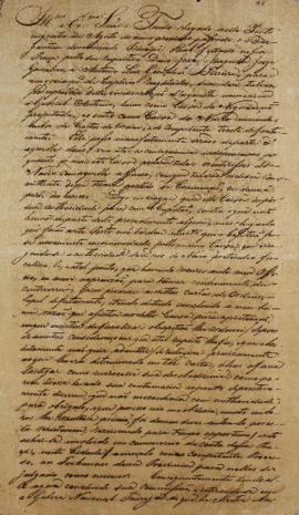 Despacho enviado pelo cônsul brasileiro em Luanda, Ruy Germarck Possolo (1788-s.d.), em 30 de abr...
