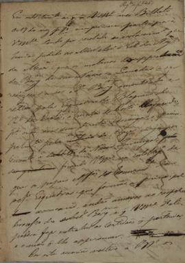 Minuta de despacho de 14 de agosto de 1826, endereçada a Condy Raguet (1784-1842), Cônsul dos Est...