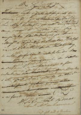 Circular enviada para as legações do Império em 19 de dezembro de 1825, informando sobre o estado...