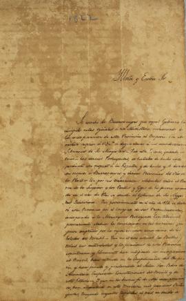 Ofício de 25 de dezembro de 1822, enviado por Tomás García de Zuñiga (1780-1843) a  José Bonifáci...