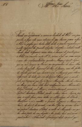 Carta nº 1 de Vicente Antônio da Costa (s.d) a Luís José de Carvalho e Melo (1764-1826), detalhan...