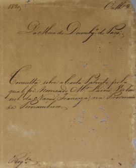 Parecer da Mesa do Desembargo do Paço, assinado por D. João VI (1767-1826), referente à consulta ...