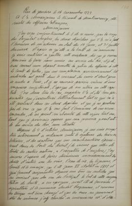 Despacho de 16 de novembro de 1822, de Jean-Baptiste Maler (s.d.), cônsul-geral da França no Bras...