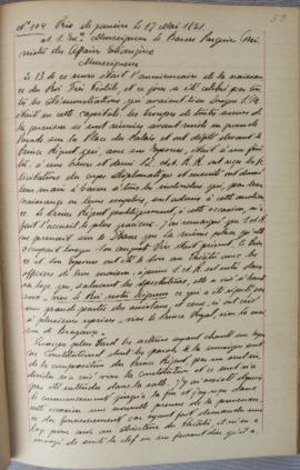 Despacho nº 104, de 17 de maio de 1821, de Jean-Baptiste Maler (s.d.), Cônsul-geral da França no ...