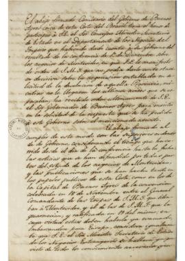 Ofício enviado por José Valentim Gomez (s.d.) para Luis José de Carvalho e Melo (1764-1826) datad...