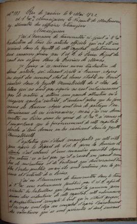 Despacho nº 187, de 4 de maio de 1822, de Jean-Baptiste Maler (s.d.), Cônsul-geral da França no B...
