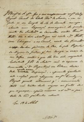 Minuta de 19 de abril de [1823], de José Bonifácio de Andrada e Silva (1763-1838), conselheiro de...