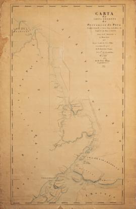 Carta corográfica da costa norte da Província do Pará, resultante da expedição liderada pelo capi...