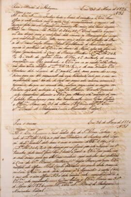 Cópia de ofício enviado pelo Monsenhor Francisco Corrêa Vidigal (s.d.-1838) para Manuel Rodrigues...