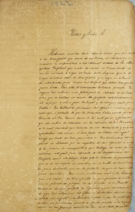 Ofício de 4 de dezembro de 1822, enviado por Tomás García de Zuñiga (1780-1843) para José Bonifác...