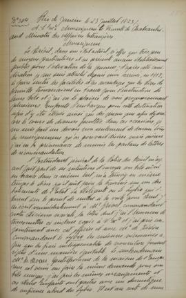 Despacho de 23 de julho de 1823, de Jean-Baptiste Maler (s.d.-s.d.), cônsul-geral da França no Br...