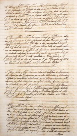 Cópia de despacho enviado por José Egídio Álvares de Almeida (1767-1832), Marquês de Santo Amaro,...