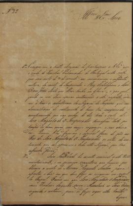 Ofício nº 28 de Francisco Corrêa Vidigal (s.d-1838) a José Egídio Álvares de Almeida (1767-1832),...