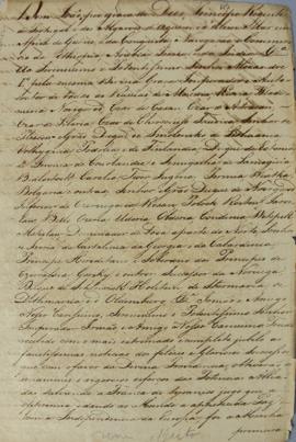 Nota diplomática de 25 de junho de 1814 enviado por D. João VI (1767-1826) para Alexandre I, impe...