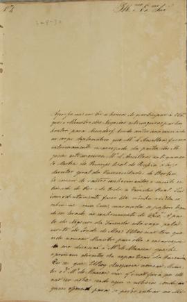 Oficio de Manuel de Assis Mascarenhas (1805-1867), encaminhado a Miguel Calmon du Pin e Almeida (...