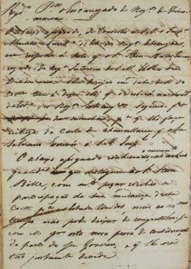 Despacho enviado ao encarregado da Dinamarca, em 15 de maio de 1830, solicitando a ida do ministr...