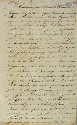 Minuta de Credencial para ministro de 2ª ordem de fevereiro de 1812 enviada para Pedro de Sousa e...