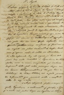Minuta de 21 de julho de [1823], de José Bonifácio de Andrada e Silva (1763-1838), conselheiro de...