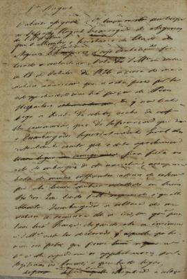 Minuta de despacho de 31 de outubro de 1826, endereçada a Condy Raguet (1784-1842), Cônsul dos Es...