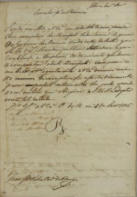 Circular enviada por João Félix Pereira Burgos para as Províncias em 01 de fevereiro de 1826, sol...