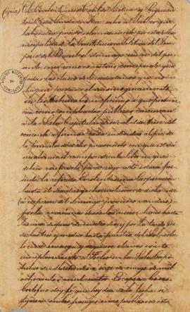 Cópia feita por Luiz Moutinho de Lima Álvares e Silva (1792-1863) em 10 de dezembro de 1825 da at...