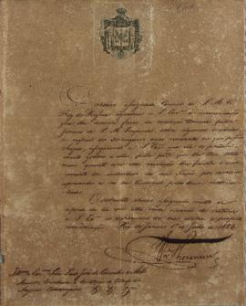 Despacho de 1º de julho de 1824, de Karl Wilhelm von Theremin, Cônsul-geral da Prússia no Brasil,...