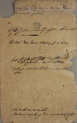 Relação com a assinatura de Carlos Frederico Lecor (1764-1836), o Barão da Laguna, Manoel d’Souza...