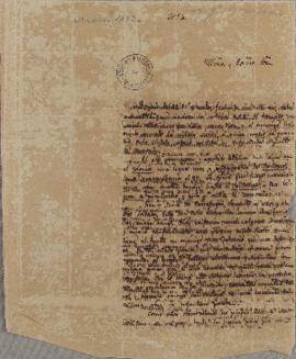 Ofício de 6 de março de 1823, enviado por Lucas José Obes (1782-1838) para José Bonifácio de Andr...