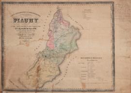 Carta topográfica e administrativa da Província do Piauí (Piauhy) de 1850. Criada pelo Visconde J...