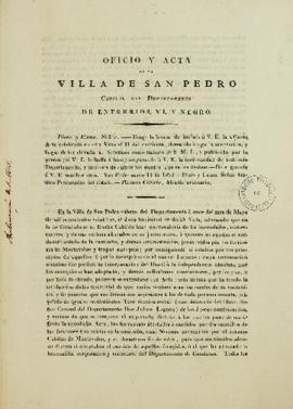 Cópia de 14 de maio de 1823, enviada por Thomas Cañete para Tomás García de Zuñiga (1780-1843), d...