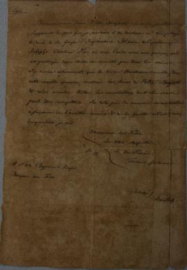 Cópia da carta de Frederico Guilherme, dirigida a D. Pedro I (1798-1834), na qual apresenta seus ...