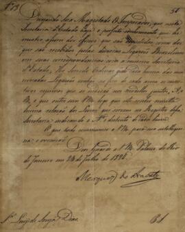 Cópias de despacho n.18 enviado por João Carlos Augusto de Oyenhausen-Gravenburg (1776-1838), Mar...
