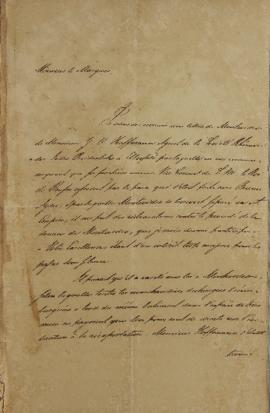 Despacho de 28 de janeiro de 1829, assinado pelo agente consular do Rei da Prússia, endereçado a ...