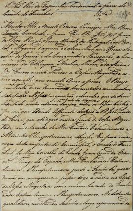 Minuta de Credencial enviada por D. João VI (1767-1826) ao Príncipe Fernando VII da Espanha em 14...