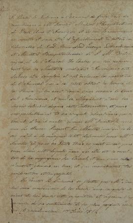 Cópia da carta de 17 de janeiro de 1812, de Rodrigo Domingos Antônio de Sousa Coutinho (1755-1812...